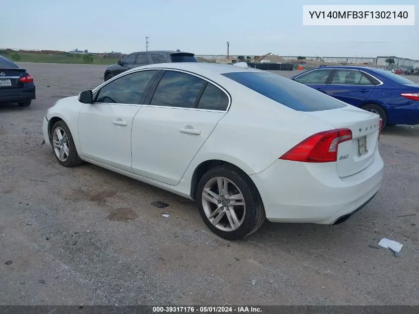 YV140MFB3F1302140 2015 Volvo S60 T5 Premier