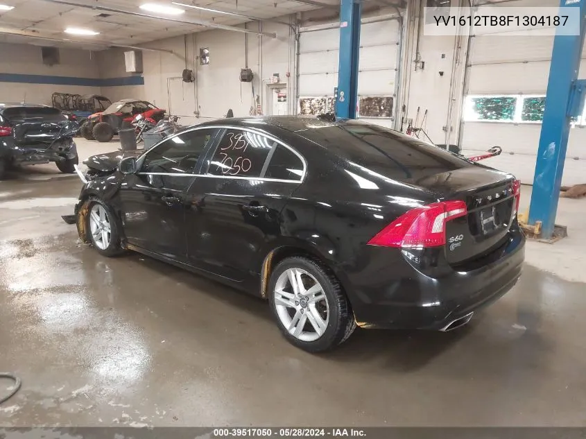 2015 Volvo S60 T5 Premier VIN: YV1612TB8F1304187 Lot: 39517050