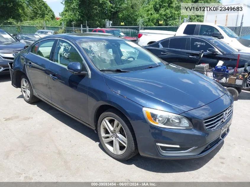 YV1612TK0F2349683 2015 Volvo S60 T5 Premier