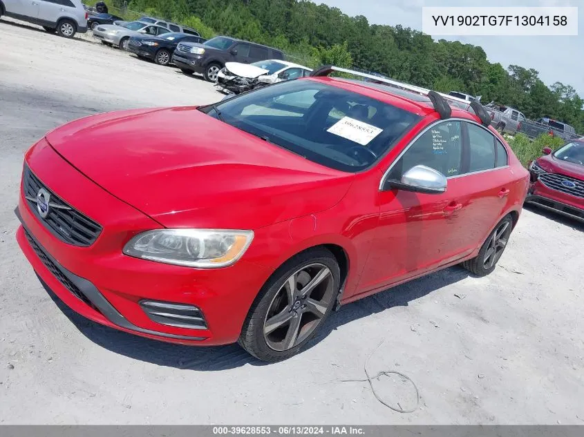 2015 Volvo S60 T6 R-Design VIN: YV1902TG7F1304158 Lot: 39628553