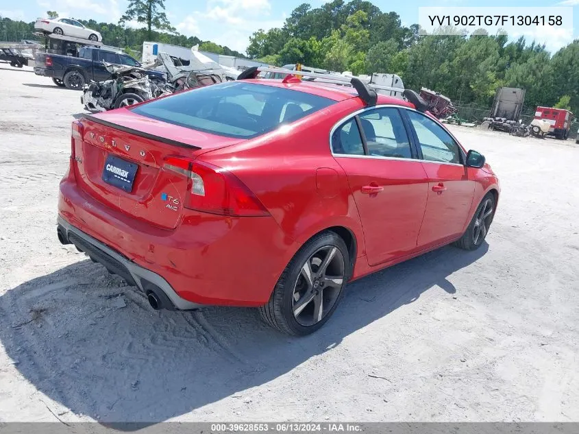 2015 Volvo S60 T6 R-Design VIN: YV1902TG7F1304158 Lot: 39628553