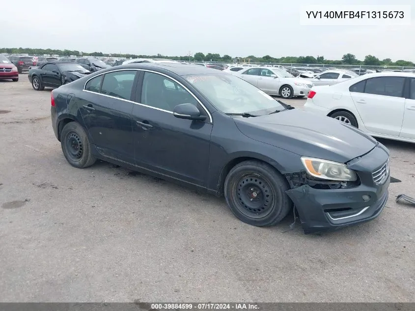 2015 Volvo S60 T5 Premier VIN: YV140MFB4F1315673 Lot: 39884599