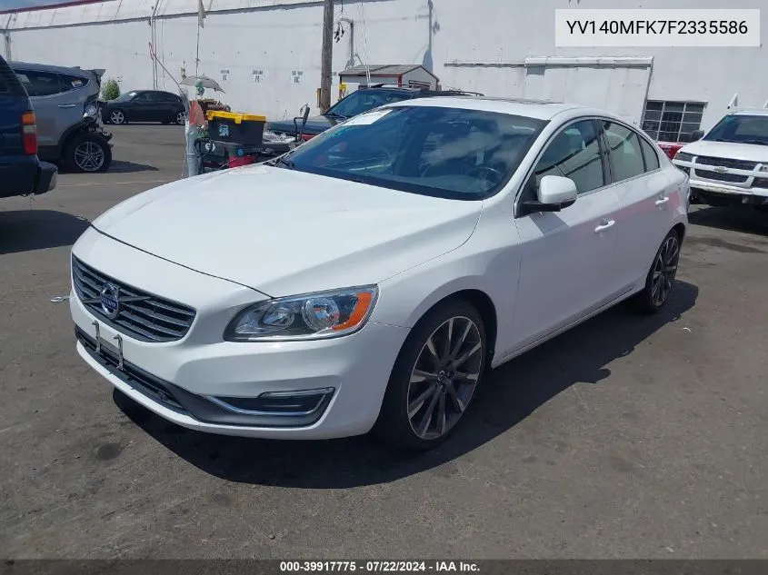 YV140MFK7F2335586 2015 Volvo S60 T5 Premier