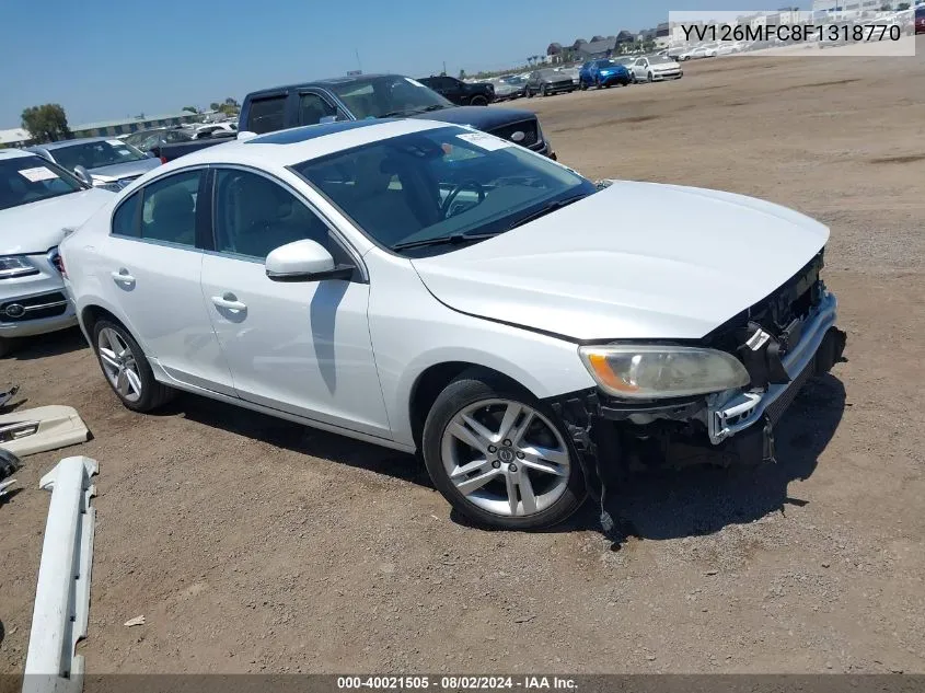 YV126MFC8F1318770 2015 Volvo S60 T5 Premier Plus