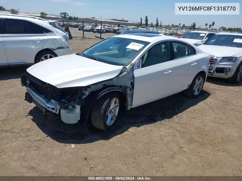 YV126MFC8F1318770 2015 Volvo S60 T5 Premier Plus