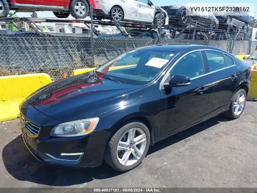 YV1612TK5F2338162 2015 Volvo S60 T5 Premier