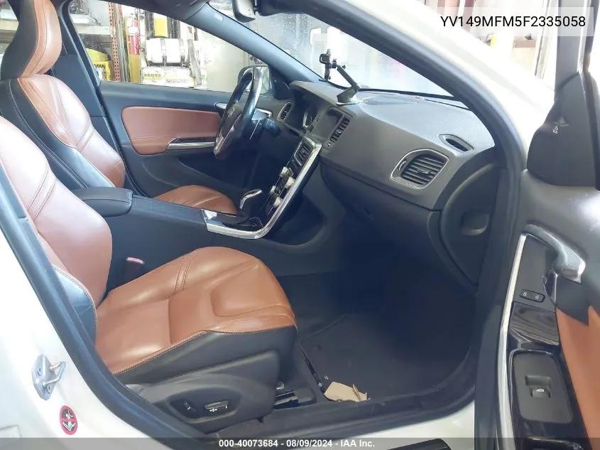 YV149MFM5F2335058 2015 Volvo S60 Platinum