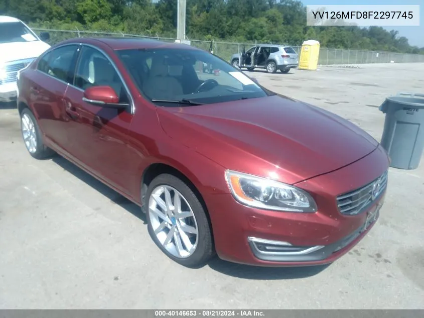 YV126MFD8F2297745 2015 Volvo S60 Platinum