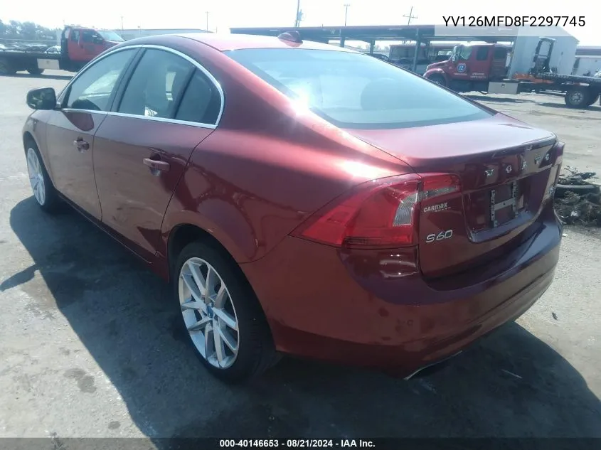 YV126MFD8F2297745 2015 Volvo S60 Platinum