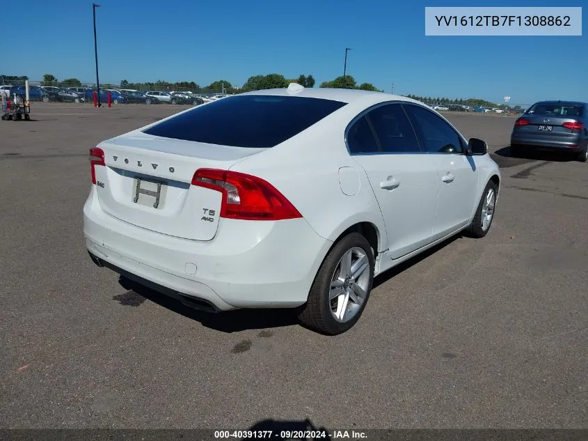 2015 Volvo S60 T5 Premier VIN: YV1612TB7F1308862 Lot: 40391377