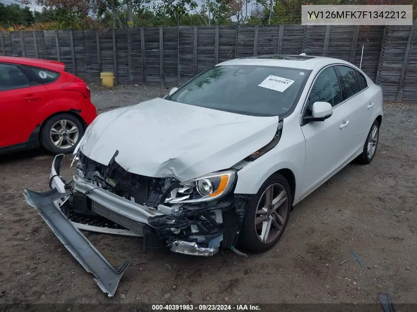 YV126MFK7F1342212 2015 Volvo S60 T5 Premier