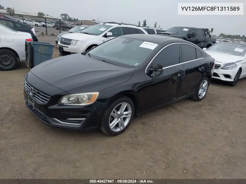 YV126MFC8F1311589 2015 Volvo S60 T5 Premier Plus