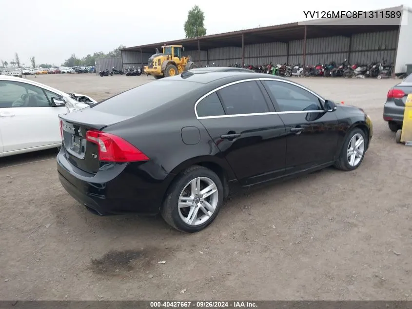 2015 Volvo S60 T5 Premier Plus VIN: YV126MFC8F1311589 Lot: 40427667