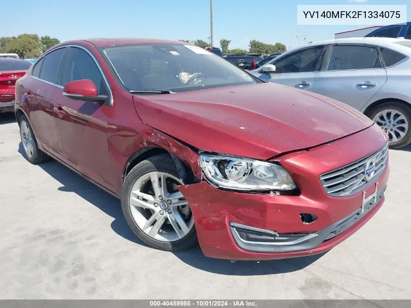 YV140MFK2F1334075 2015 Volvo S60 T5 Premier