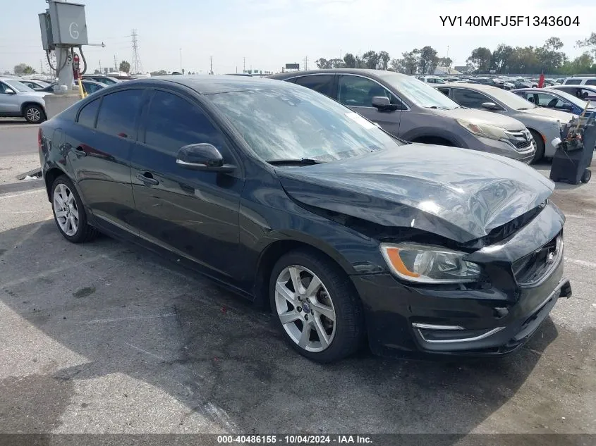 2015 Volvo S60 T5 VIN: YV140MFJ5F1343604 Lot: 40486155