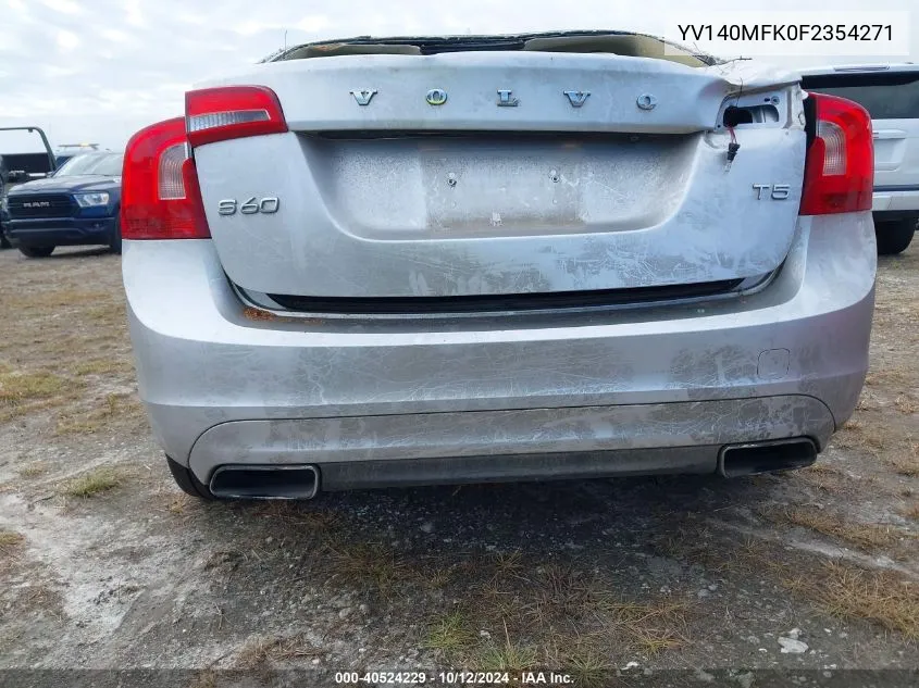 YV140MFK0F2354271 2015 Volvo S60 T5 Premier