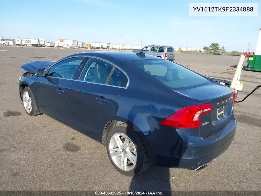 YV1612TK9F2334888 2015 Volvo S60 T5 Premier