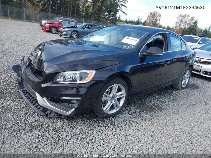 2015 Volvo S60 Platinum VIN: YV1612TM1F2334630 Lot: 40704550