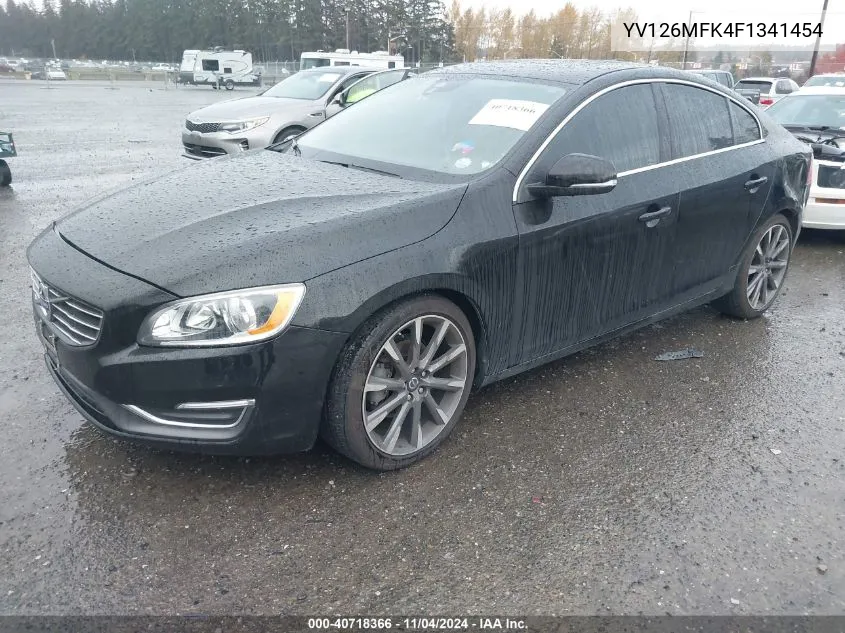 2015 Volvo S60 T5 Drive-E Premier VIN: YV126MFK4F1341454 Lot: 40718366