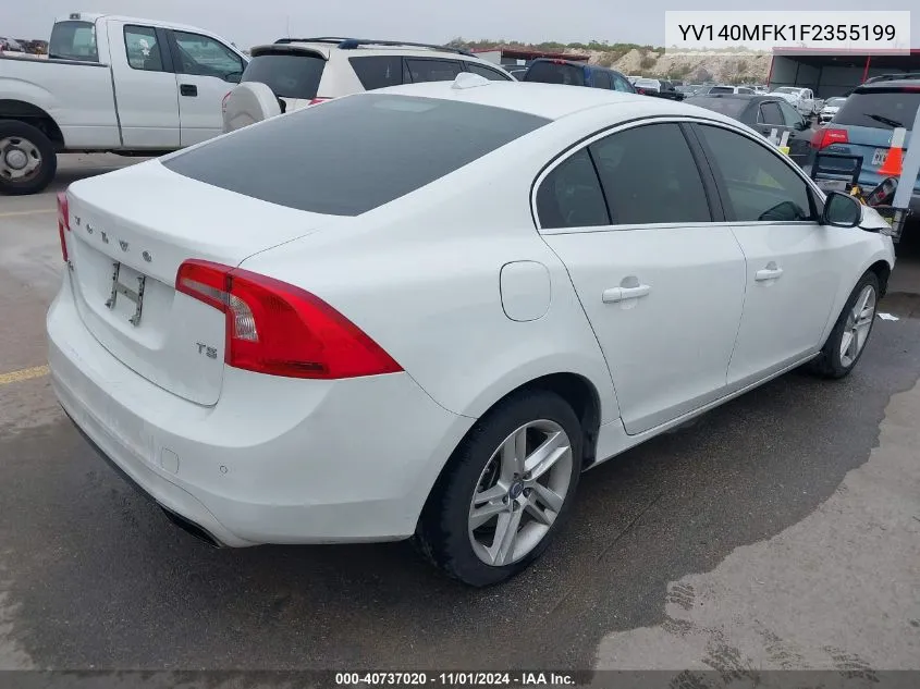 2015 Volvo S60 T5 Premier VIN: YV140MFK1F2355199 Lot: 40737020