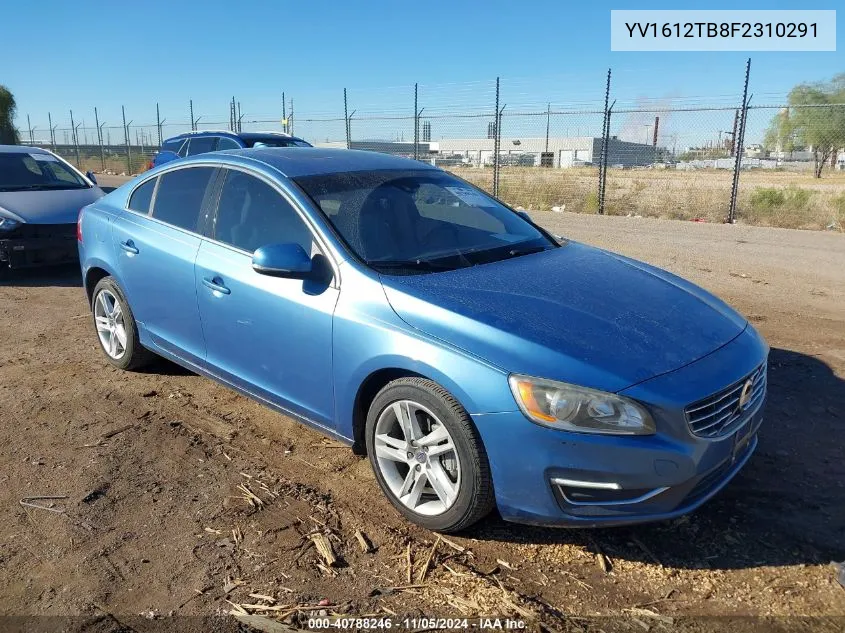 2015 Volvo S60 T5 Premier VIN: YV1612TB8F2310291 Lot: 40788246