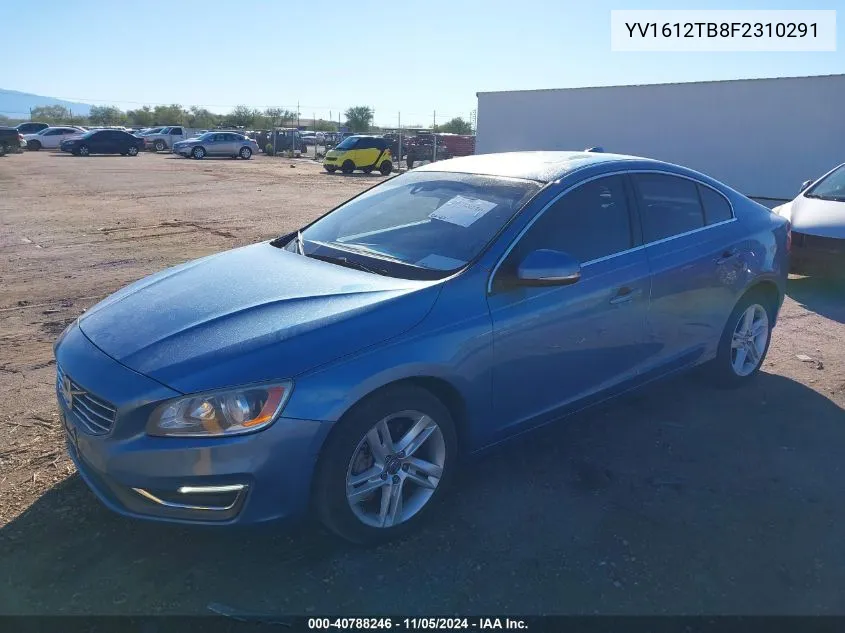 2015 Volvo S60 T5 Premier VIN: YV1612TB8F2310291 Lot: 40788246