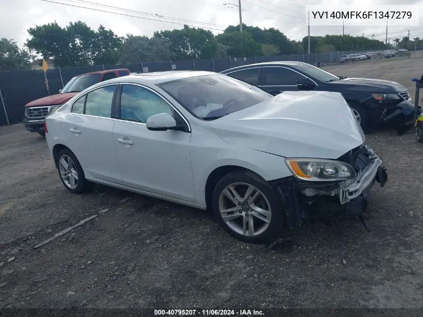 2015 Volvo S60 T5 Premier VIN: YV140MFK6F1347279 Lot: 40795207