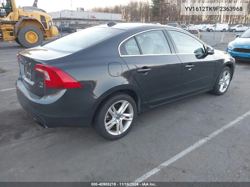 2015 Volvo S60 T5 Premier VIN: YV1612TK9F2363968 Lot: 40905219