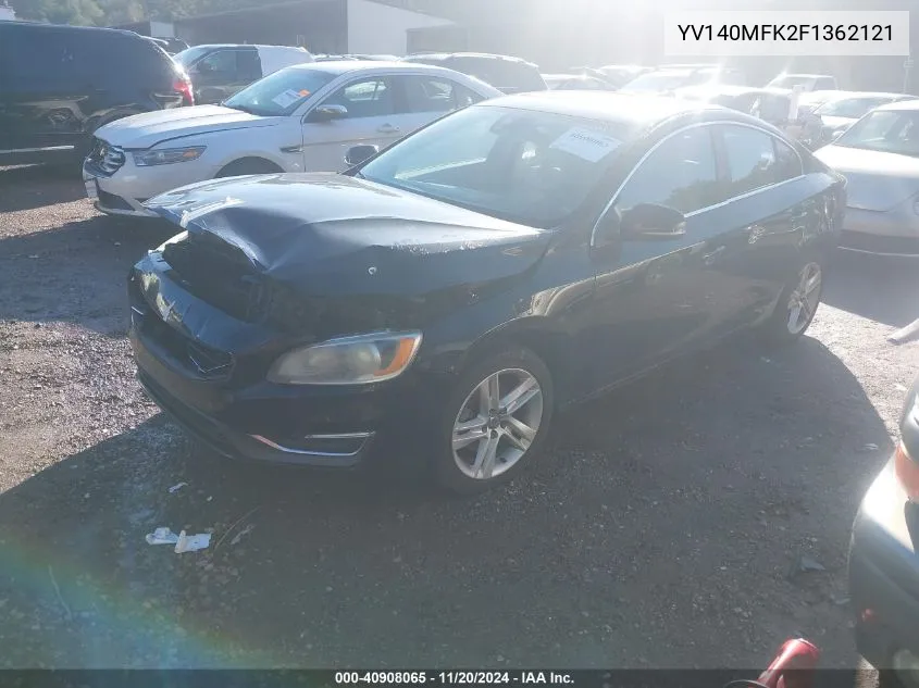 2015 Volvo S60 T5 Premier VIN: YV140MFK2F1362121 Lot: 40908065