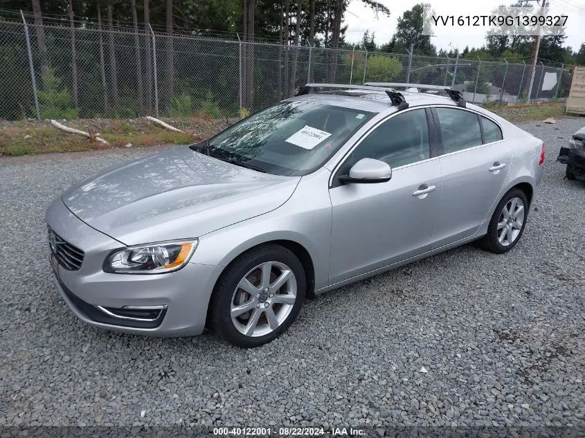 YV1612TK9G1399327 2016 Volvo S60 T5 Premier