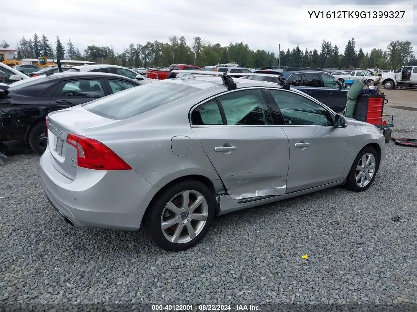 2016 Volvo S60 T5 Premier VIN: YV1612TK9G1399327 Lot: 40122001