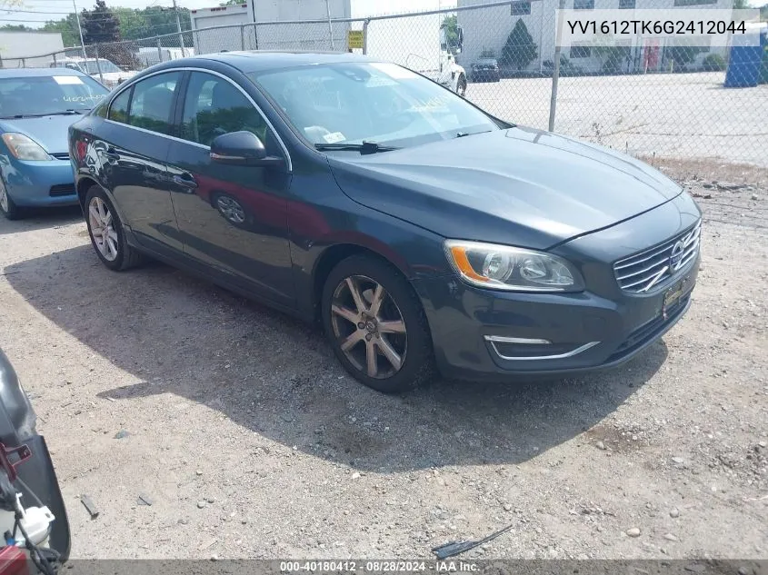 YV1612TK6G2412044 2016 Volvo S60 T5 Premier