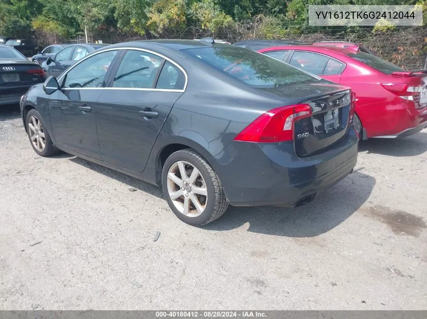 YV1612TK6G2412044 2016 Volvo S60 T5 Premier