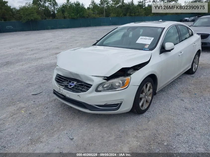 YV126MFK8G2390975 2016 Volvo S60 Premier