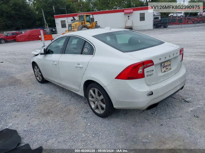 YV126MFK8G2390975 2016 Volvo S60 Premier