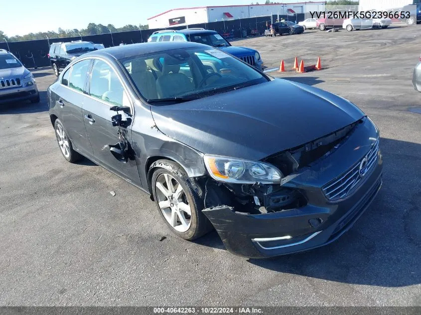 2016 Volvo S60 T5 Drive-E Premier VIN: YV126MFK5G2396653 Lot: 40642263