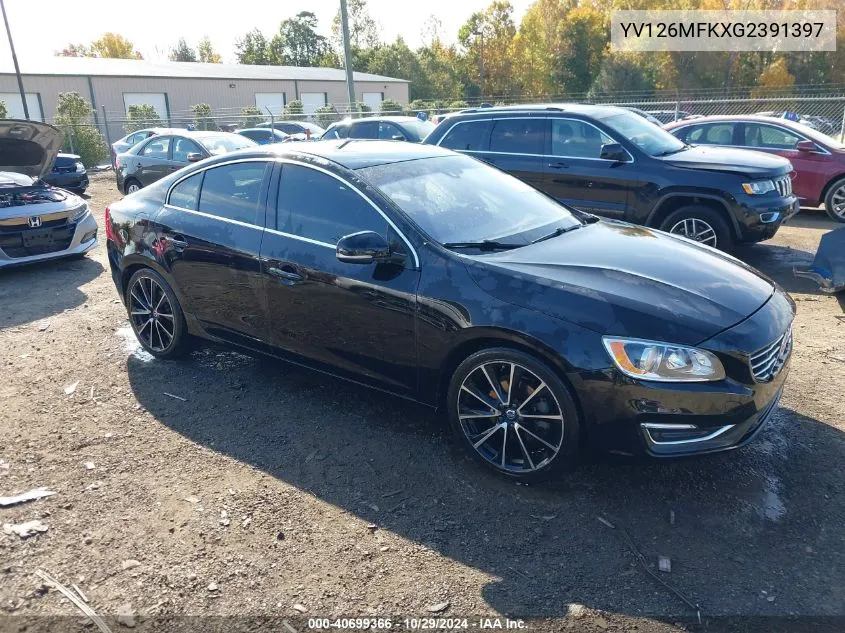 2016 Volvo S60 T5 Drive-E Premier VIN: YV126MFKXG2391397 Lot: 40699366