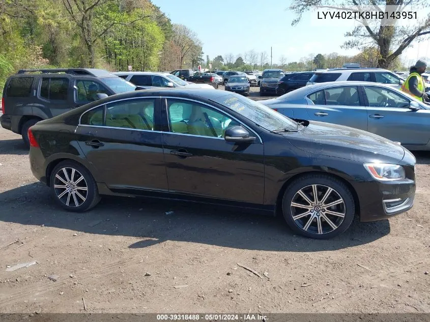 LYV402TK8HB143951 2017 Volvo S60 Inscription T5