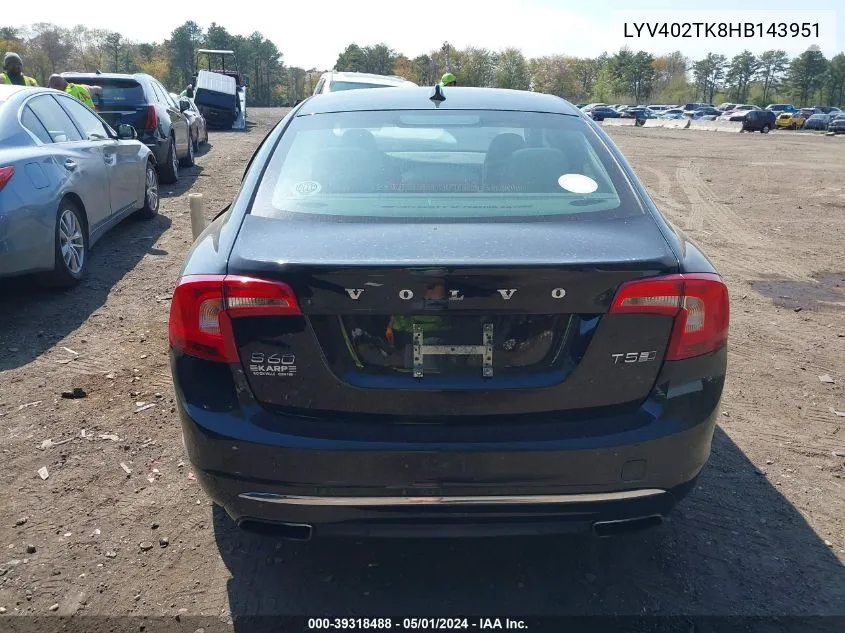 LYV402TK8HB143951 2017 Volvo S60 Inscription T5