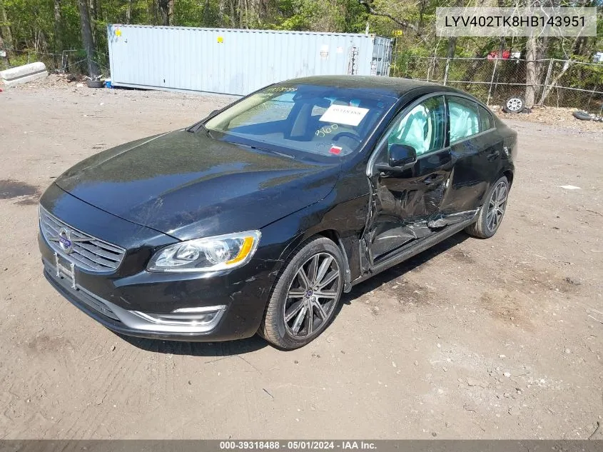 LYV402TK8HB143951 2017 Volvo S60 Inscription T5