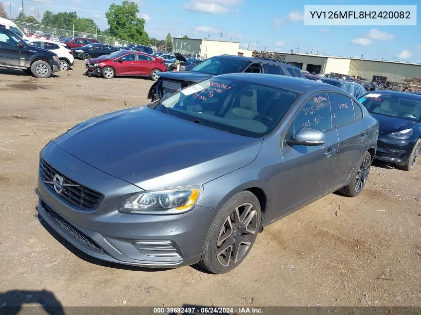 YV126MFL8H2420082 2017 Volvo S60 T5 Dynamic