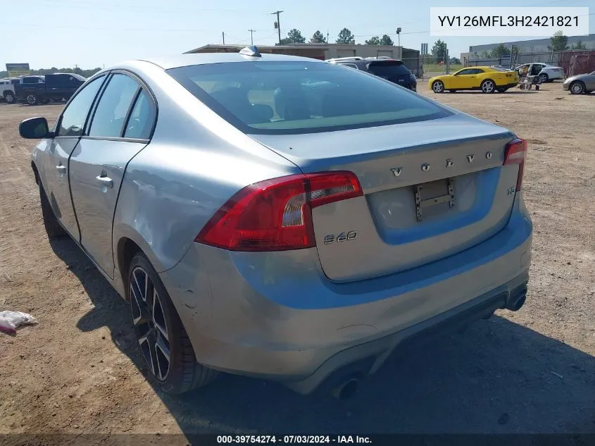 YV126MFL3H2421821 2017 Volvo S60 T5 Dynamic