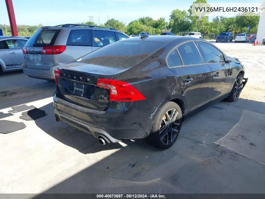 YV126MFL6H2436121 2017 Volvo S60 T5 Dynamic