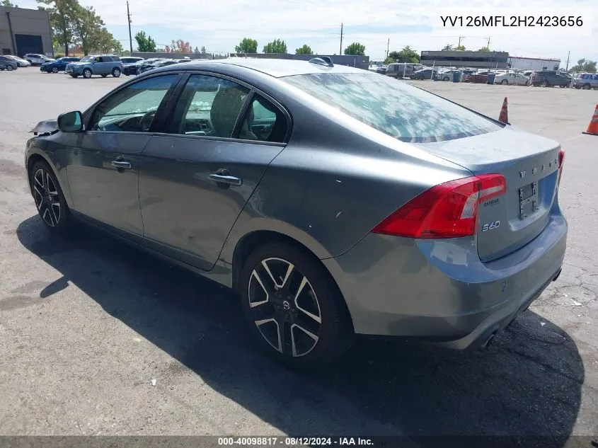 YV126MFL2H2423656 2017 Volvo S60 T5 Dynamic