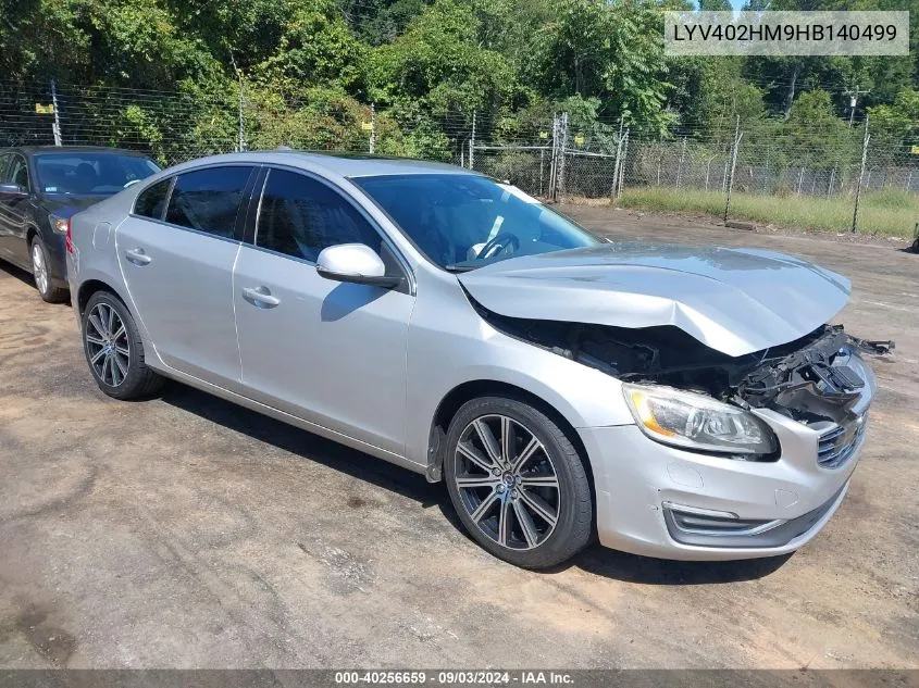 2017 Volvo S60 Inscription Platinum VIN: LYV402HM9HB140499 Lot: 40256659