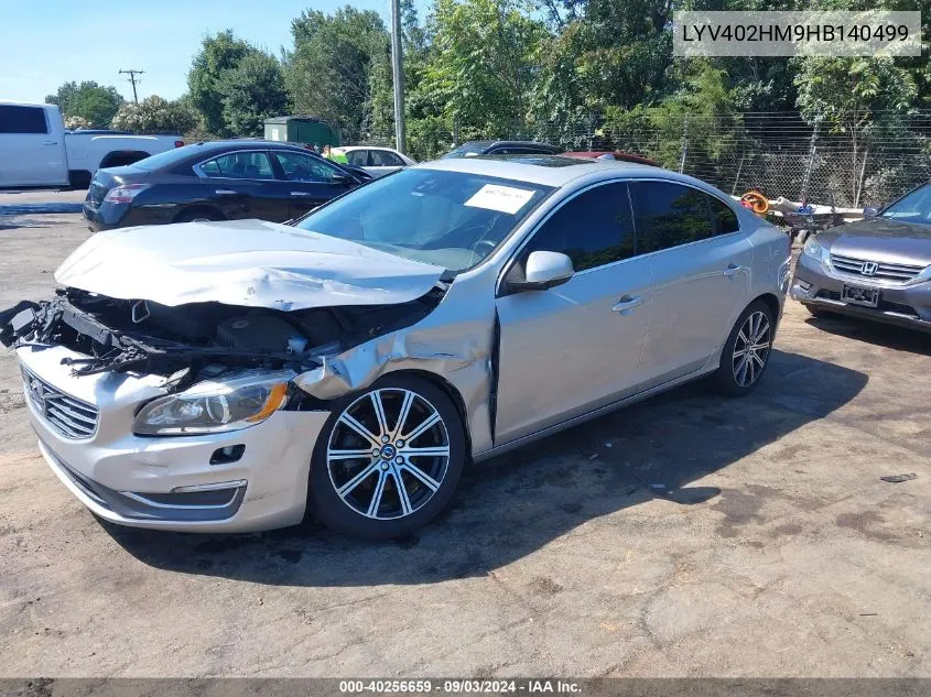 2017 Volvo S60 Inscription Platinum VIN: LYV402HM9HB140499 Lot: 40256659