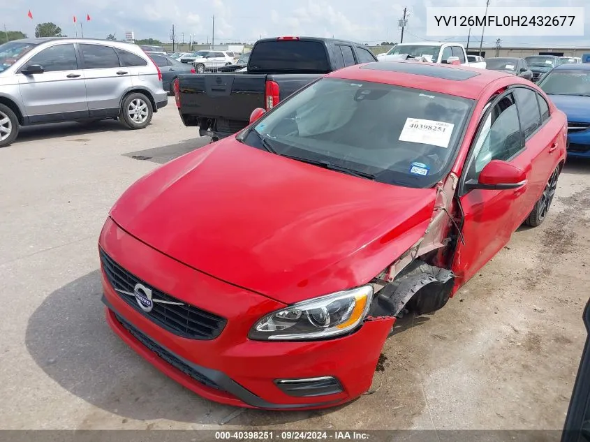 2017 Volvo S60 VIN: YV126MFL0H2432677 Lot: 40398251