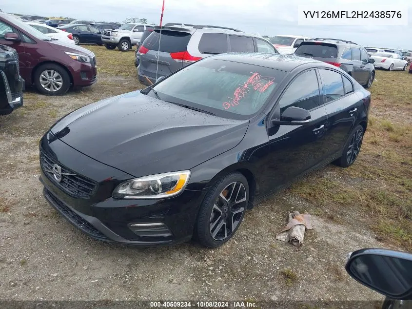 2017 Volvo S60 VIN: YV126MFL2H2438576 Lot: 40509234