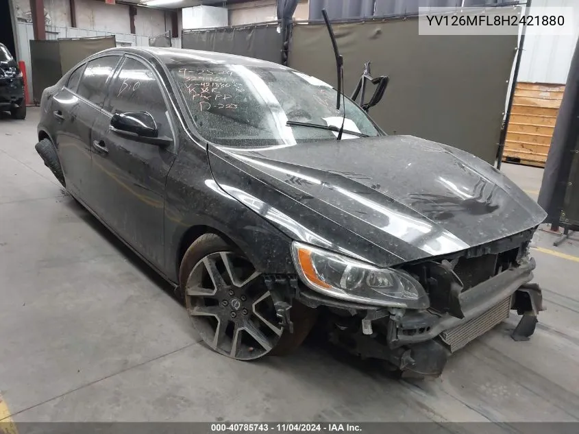 YV126MFL8H2421880 2017 Volvo S60 T5 Dynamic