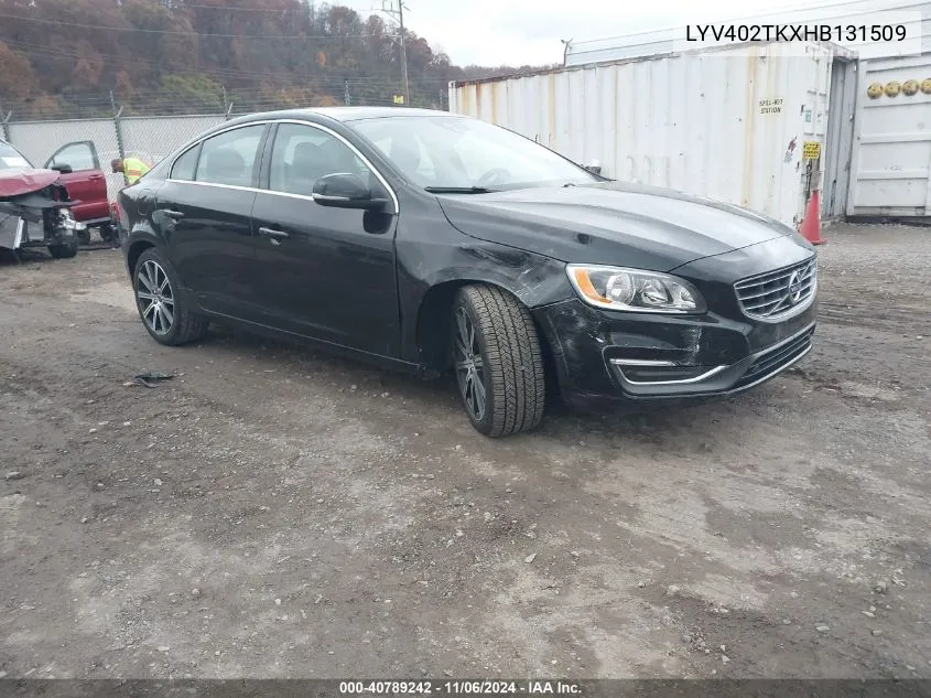 2017 Volvo S60 Inscription T5 VIN: LYV402TKXHB131509 Lot: 40789242